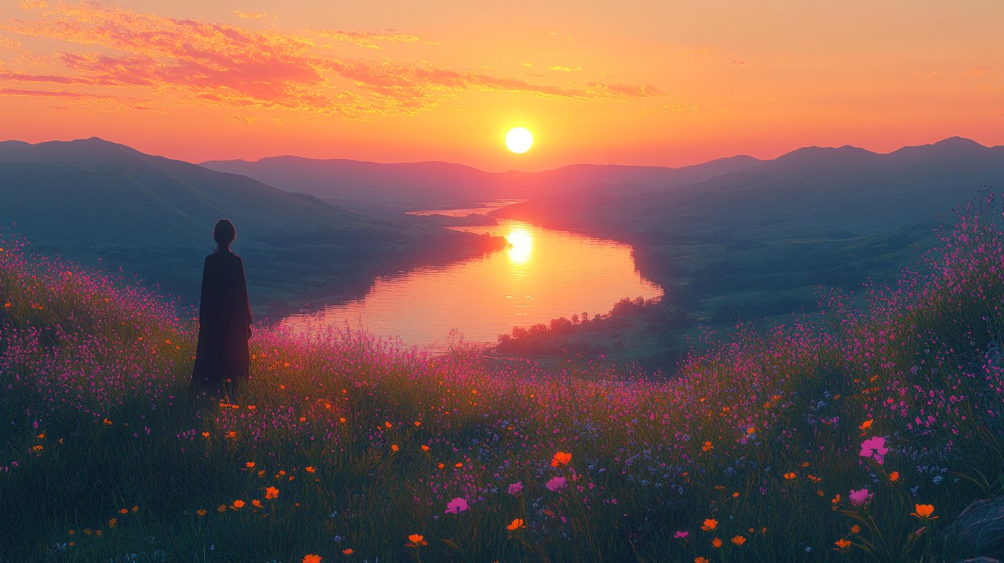 New beginnings: A hopeful gaze towards the horizon.