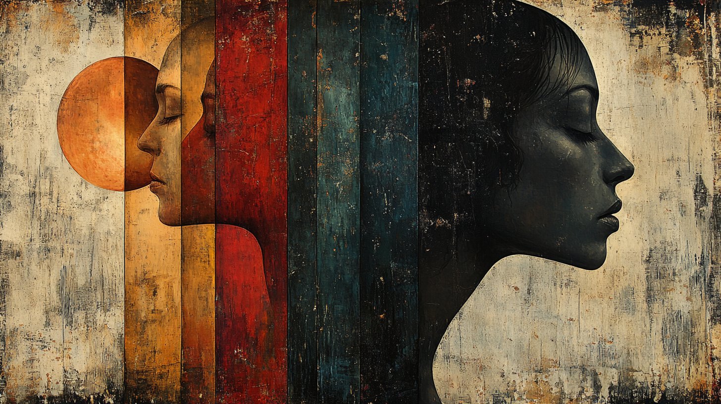 Ursachen der Entfremdung symbolisch dargestellt.