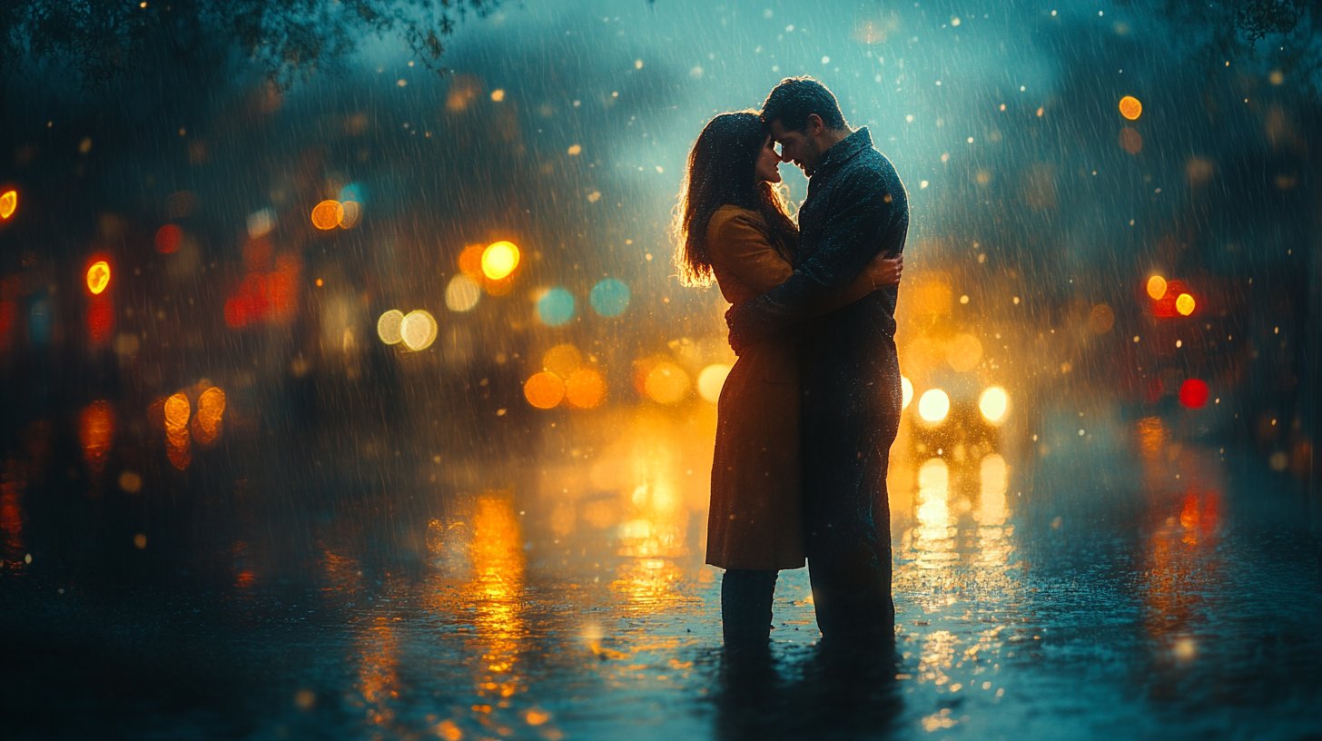 Ein Paar unterstützt sich während eines schwierigen Moments in einer warmen Umarmung.