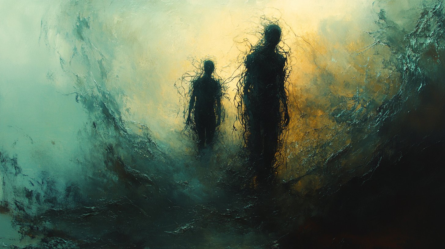 Manipulación representada por cuerdas enredadas y una luz que simboliza claridad.