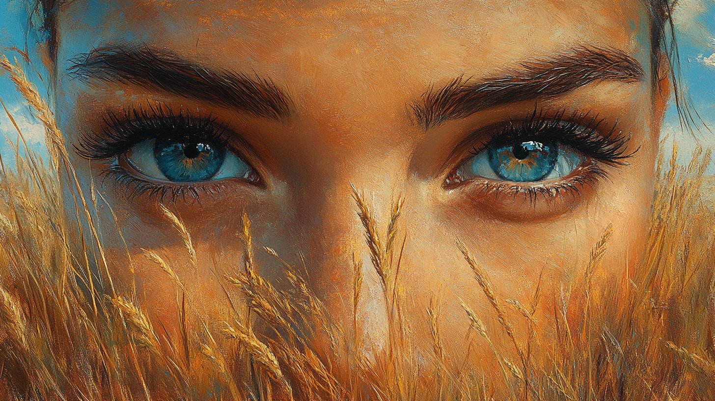 Ojos que miran a lo lejos simbolizan guía y tranquilidad.