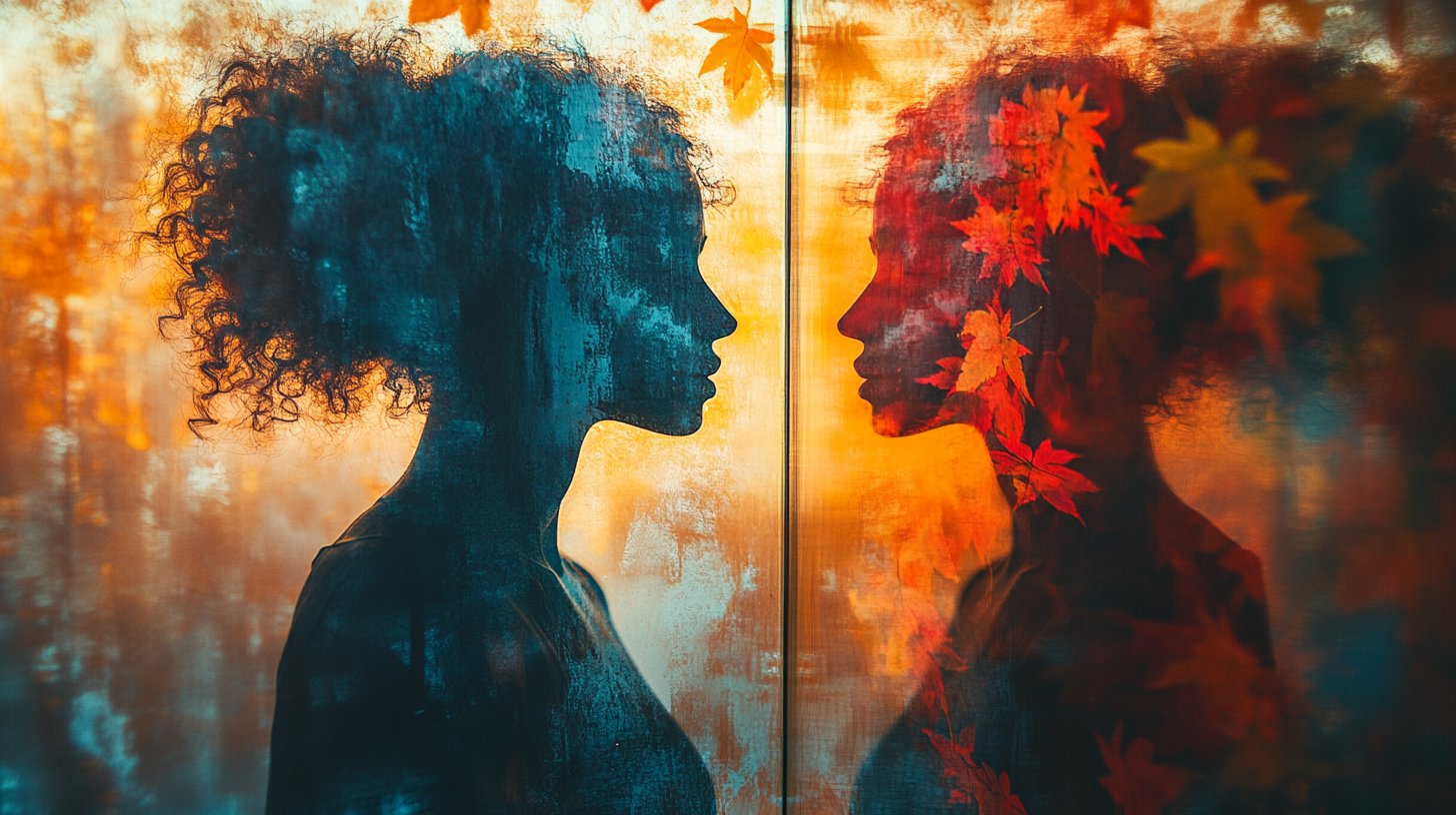 Un momento de autodescubrimiento frente al espejo.