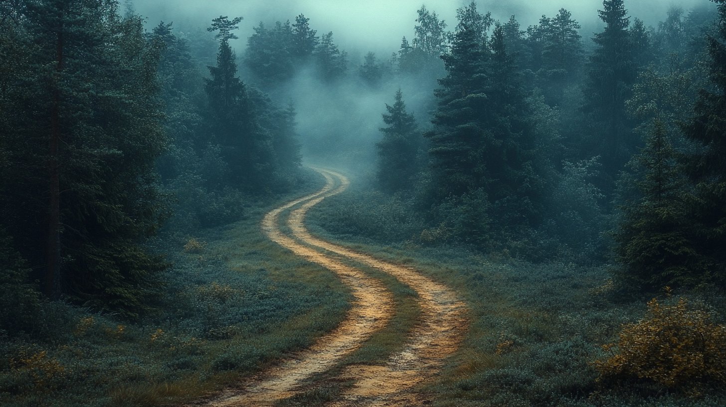 A visual metaphor for unresolved conflicts in mist.