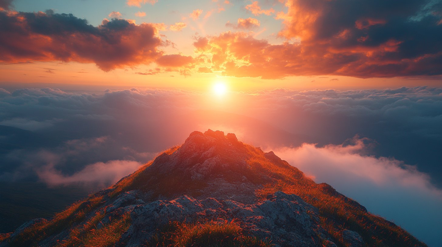 Ein inspirierender Sonnenaufgang voller Motivation.