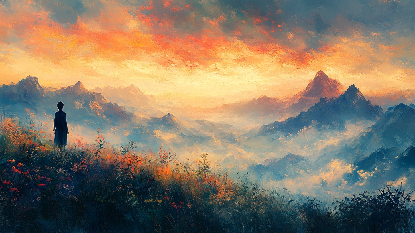 Eine traumhafte Landschaft, die unerfüllte Träume symbolisiert.