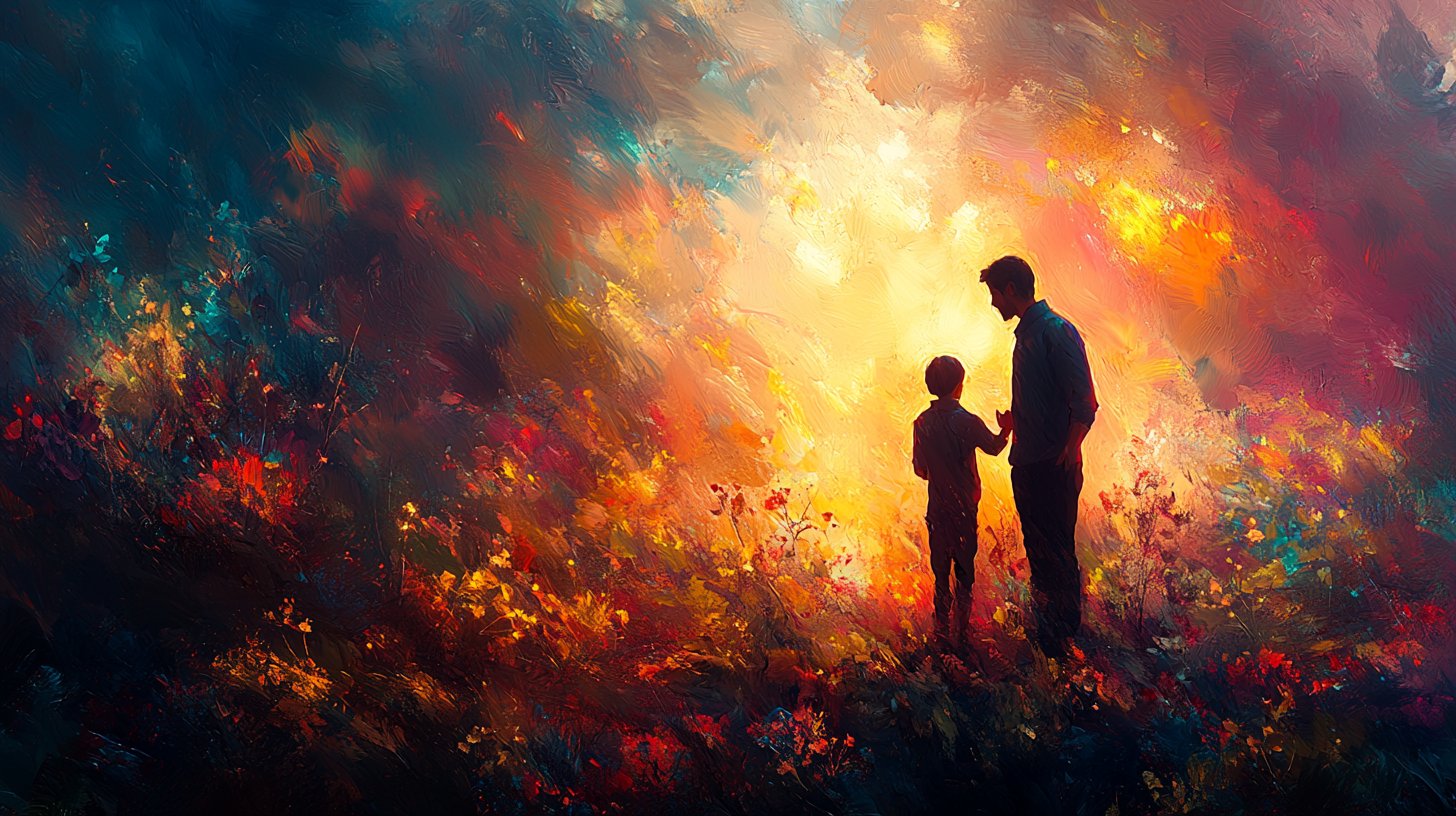 Un homme fait un compliment sincère à son ami.