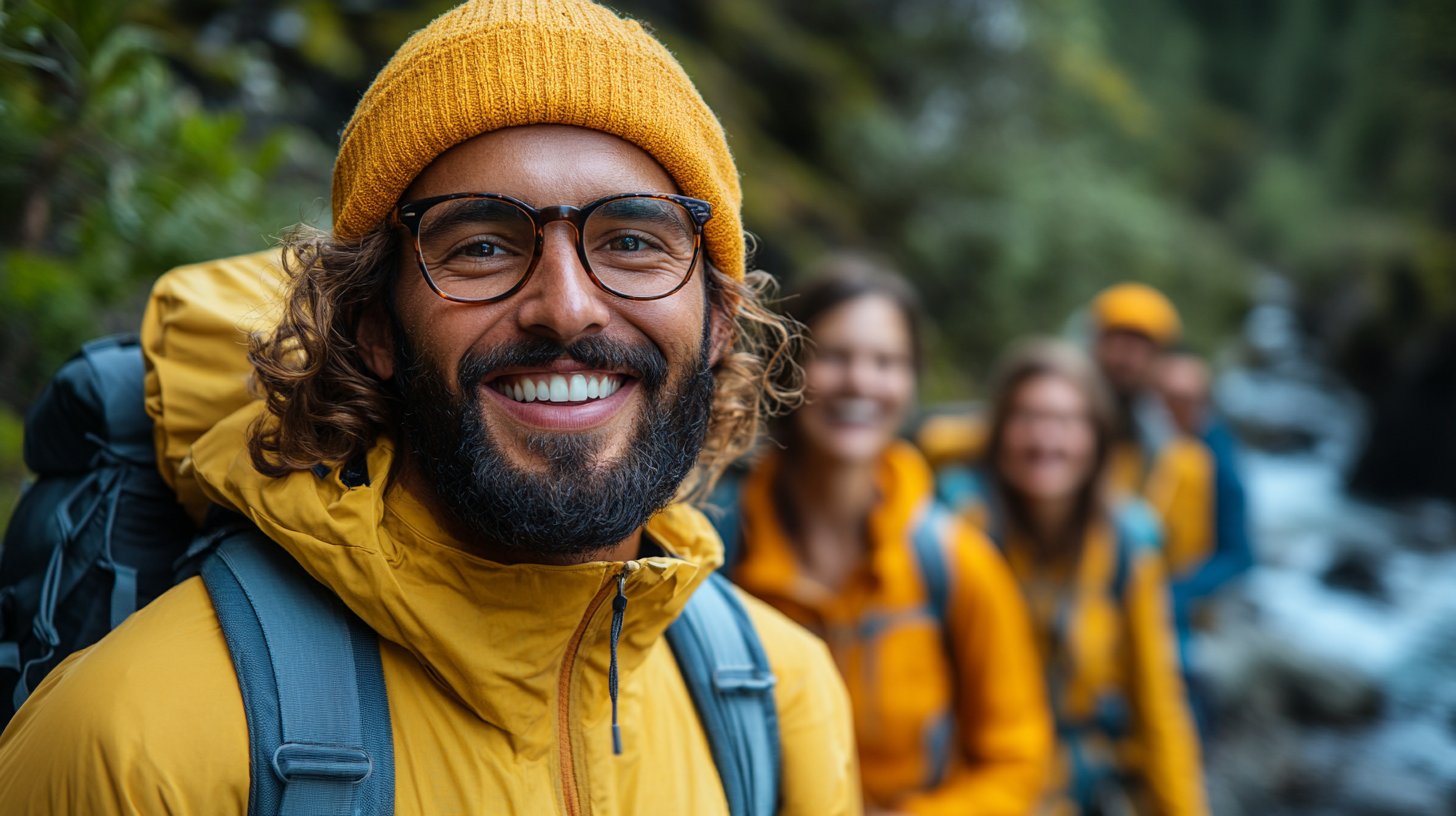 A group of friends enjoying a fun outdoor activity.