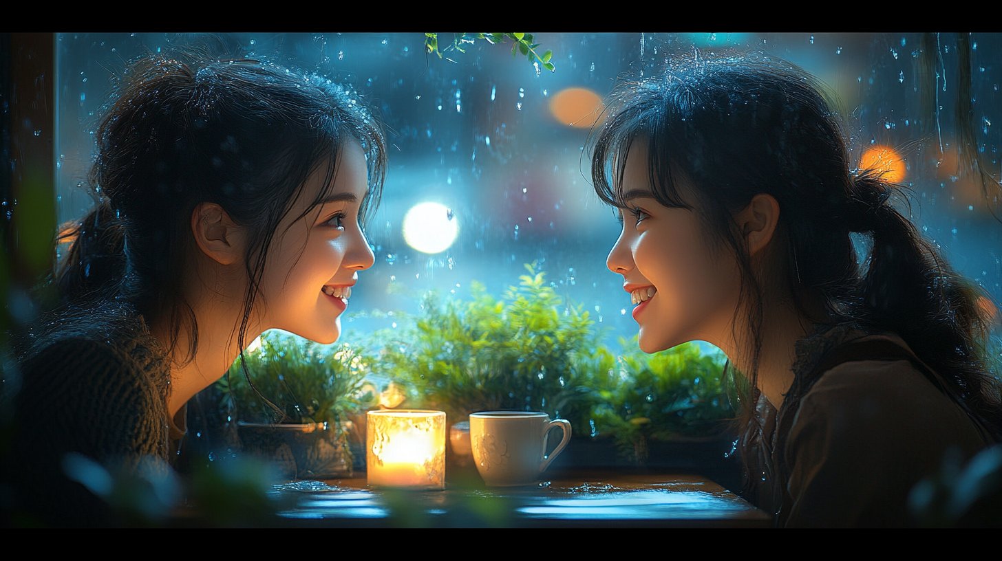 Amigos comparten alegría y risas alrededor de una fogata.