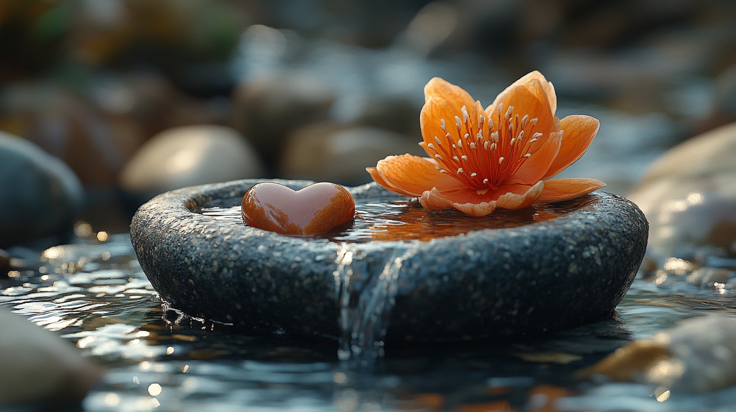 Una naturaleza muerta que simboliza amor propio y equilibrio.