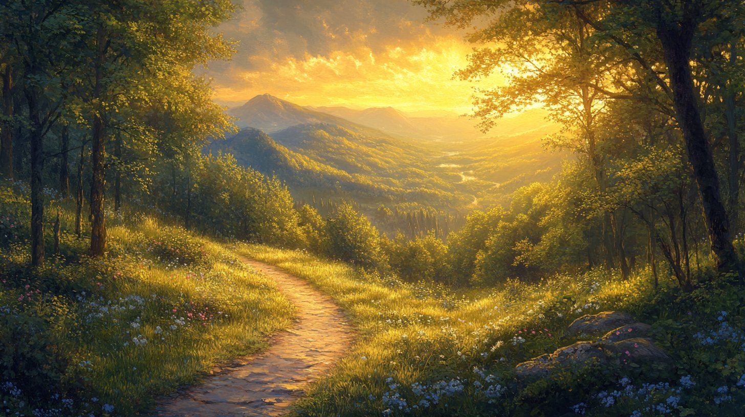 Ein gewundener Pfad, der zur Hoffnung führt.