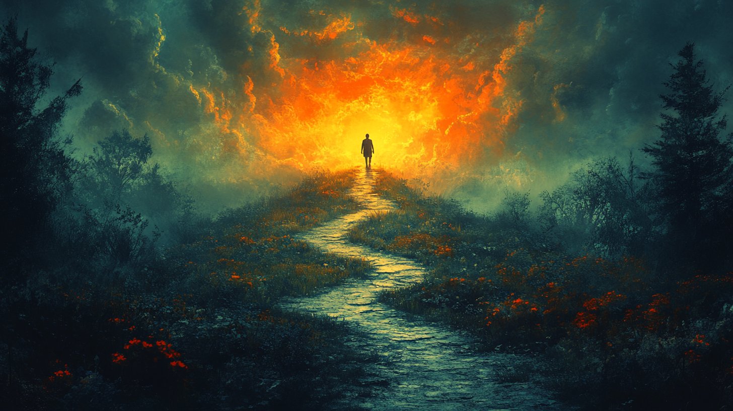 En una encrucijada que simboliza nuevas perspectivas.