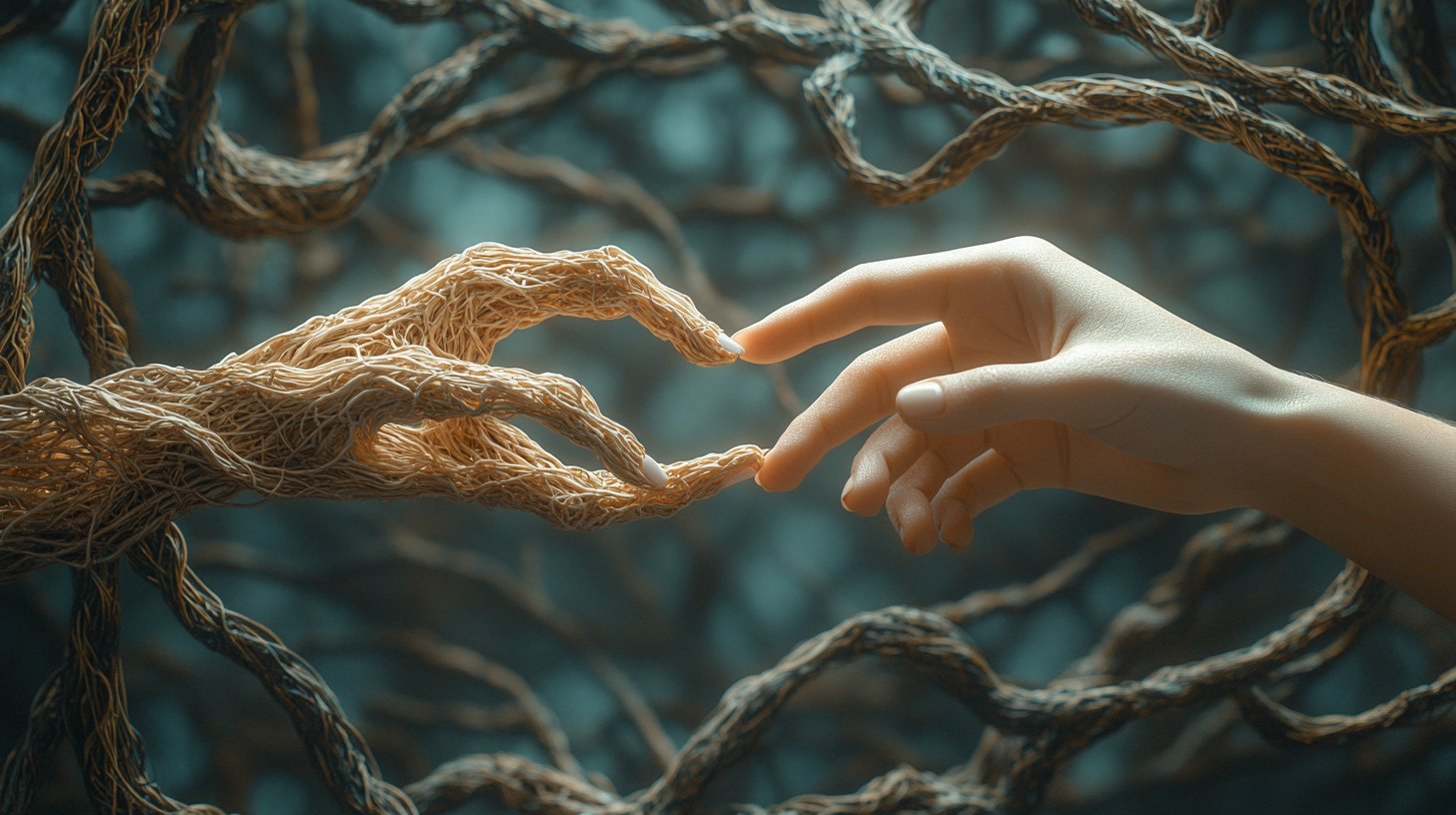 Zwei Hände nach unterschiedlichen Entscheidungen greifend, um Vernachlässigung zu verdeutlichen.