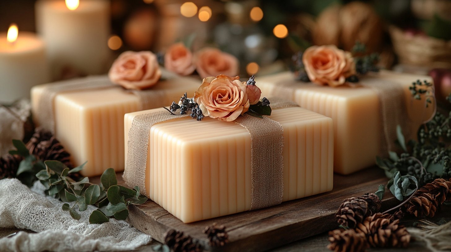 Eine kreative Sammlung einzigartiger romantischer Geschenkideen, liebevoll arrangiert.