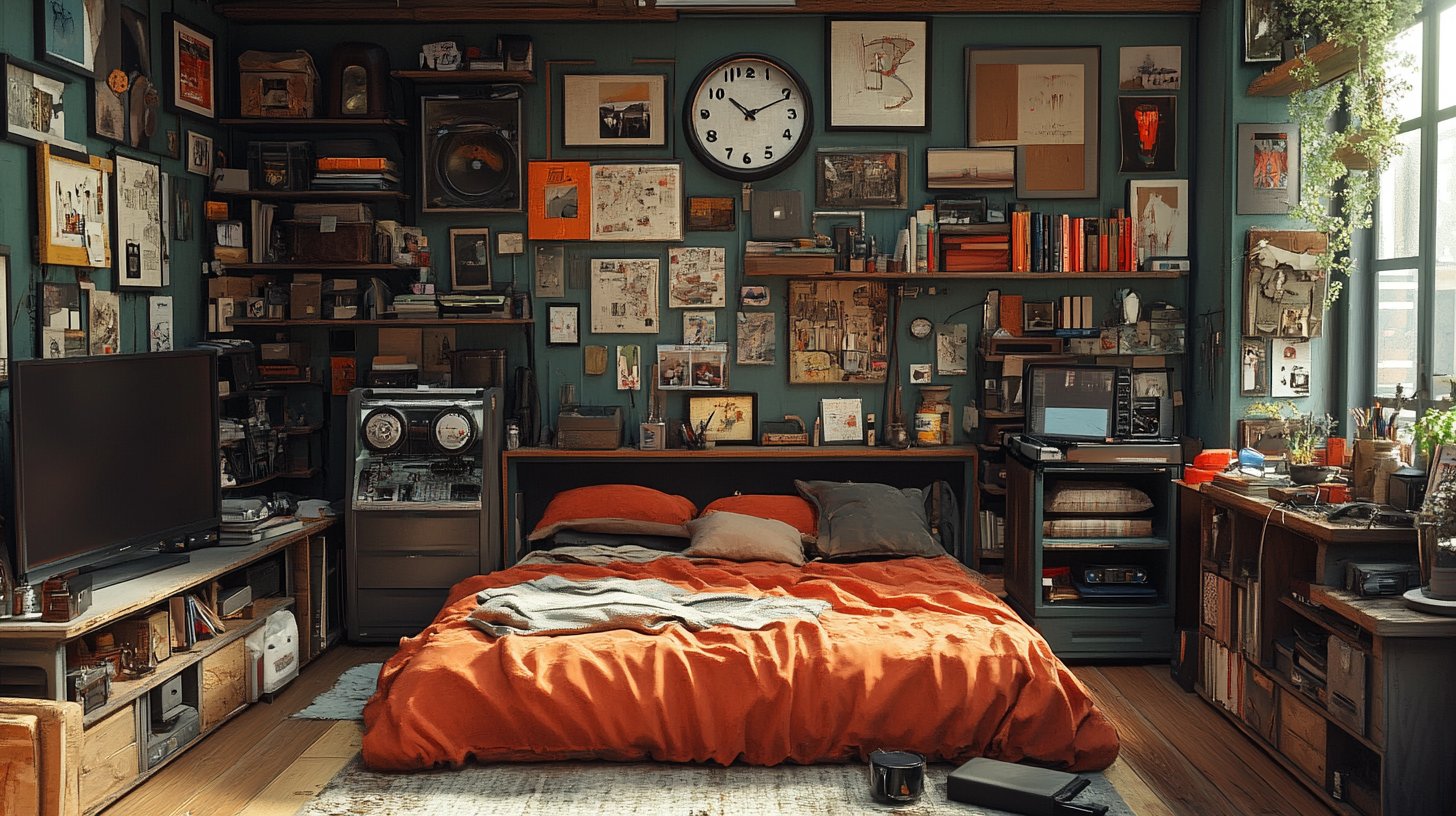 Una stanza accogliente che riflette il conforto delle routine quotidiane.