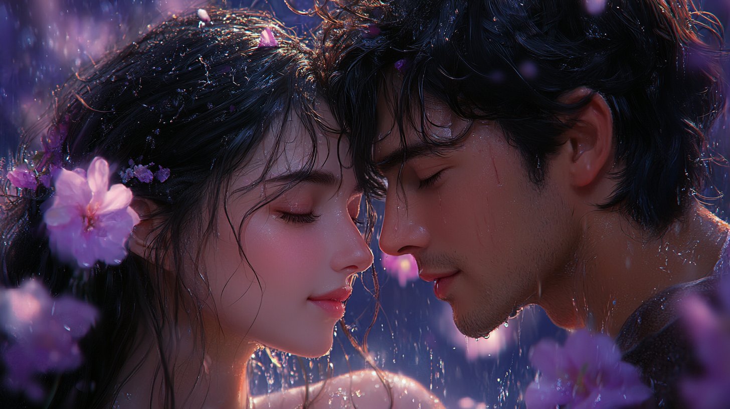 Ein Paar teilt liebevolle Blicke, verstärkt durch endearing Kosenamen.