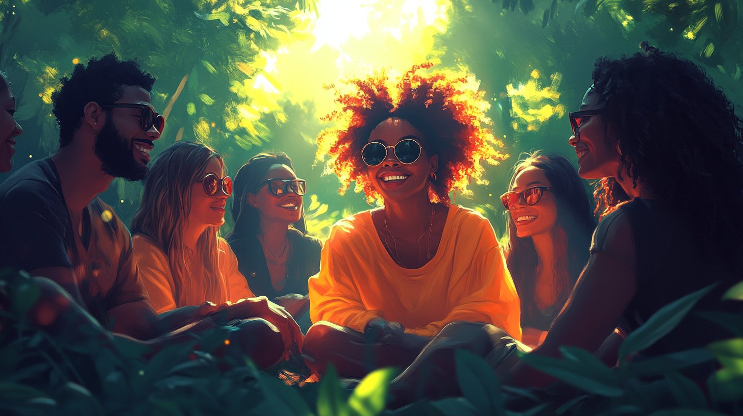 Circondati di persone positive