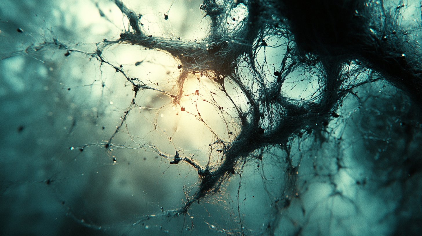 Tangled threads symbolize chaotic relationships.