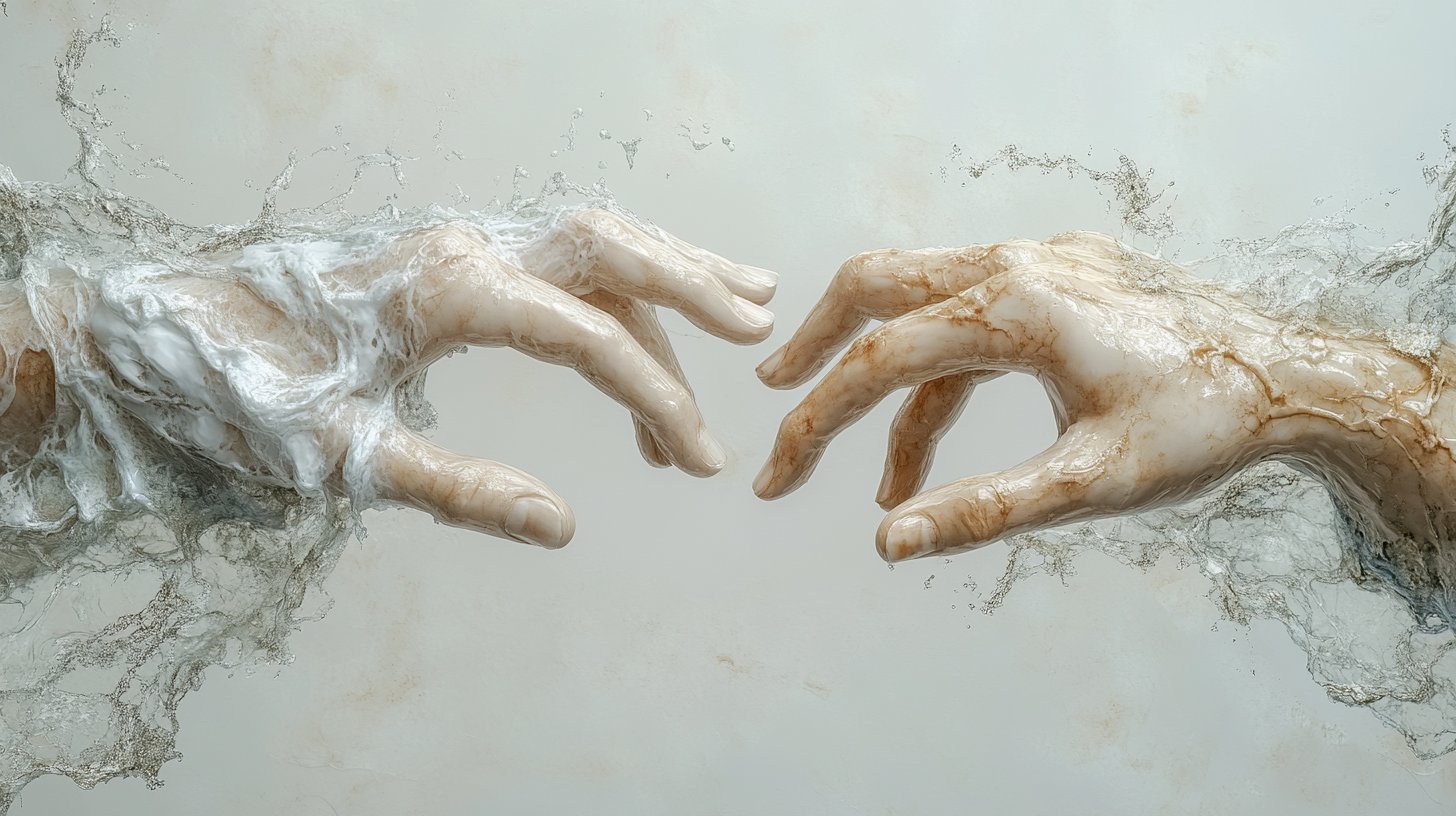 Hände, die einander erreichen, symbolisieren Vertrauen und Verständnis.