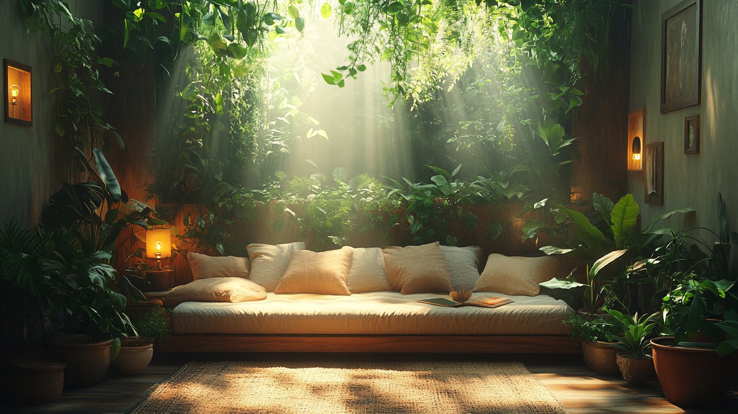 Un espace accueillant et confortable dégage chaleur et soutien pour le bien-être.