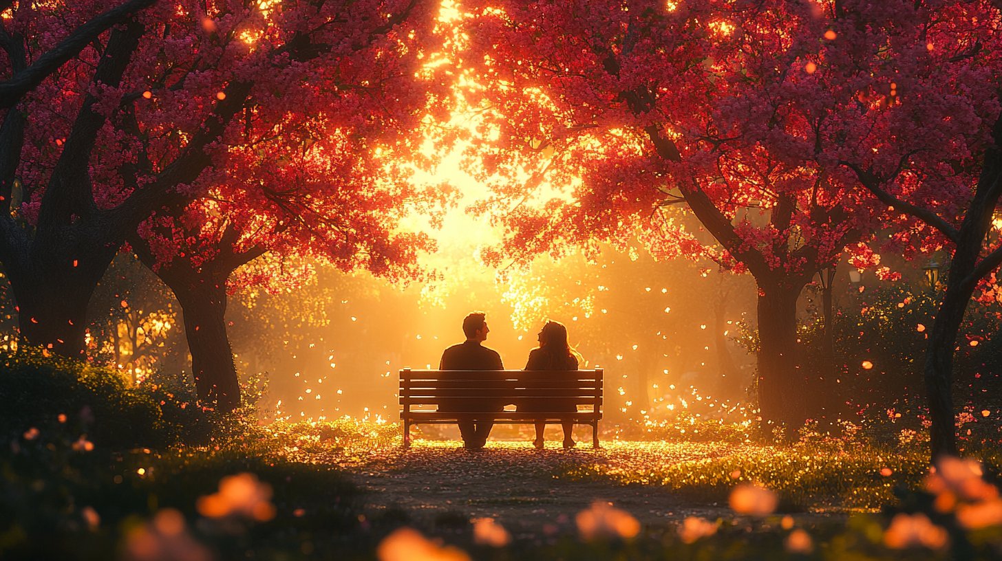 Una pareja feliz comparte sus sabidurías sobre la relación