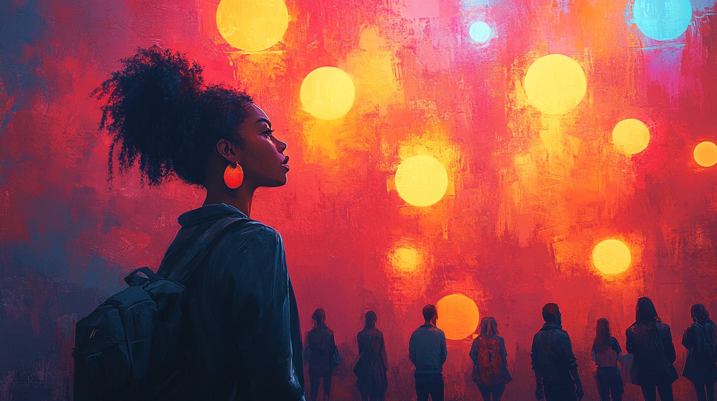 Amigos involucrados en una conversación significativa.