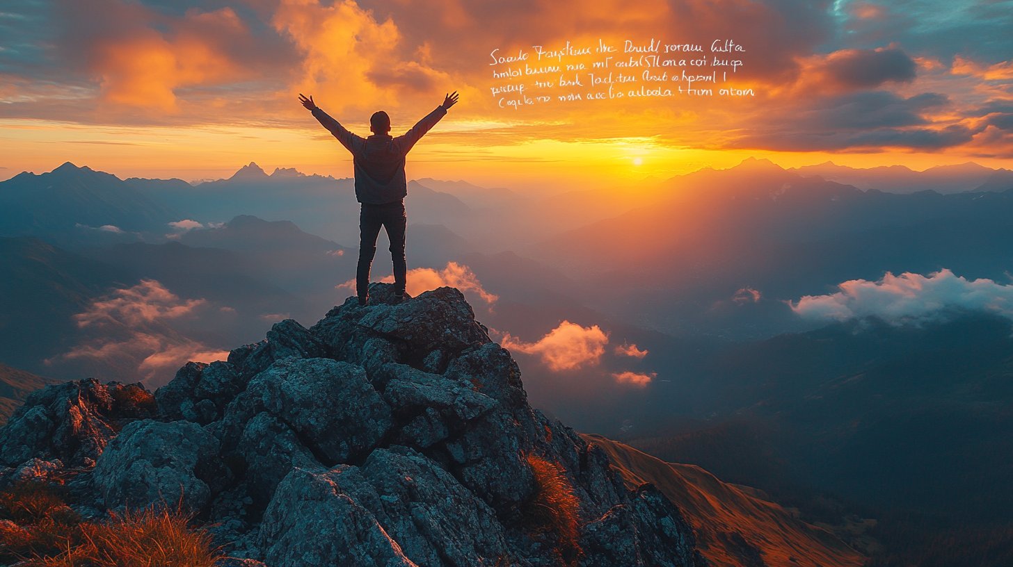 Trionfo e libertà sulla vetta.