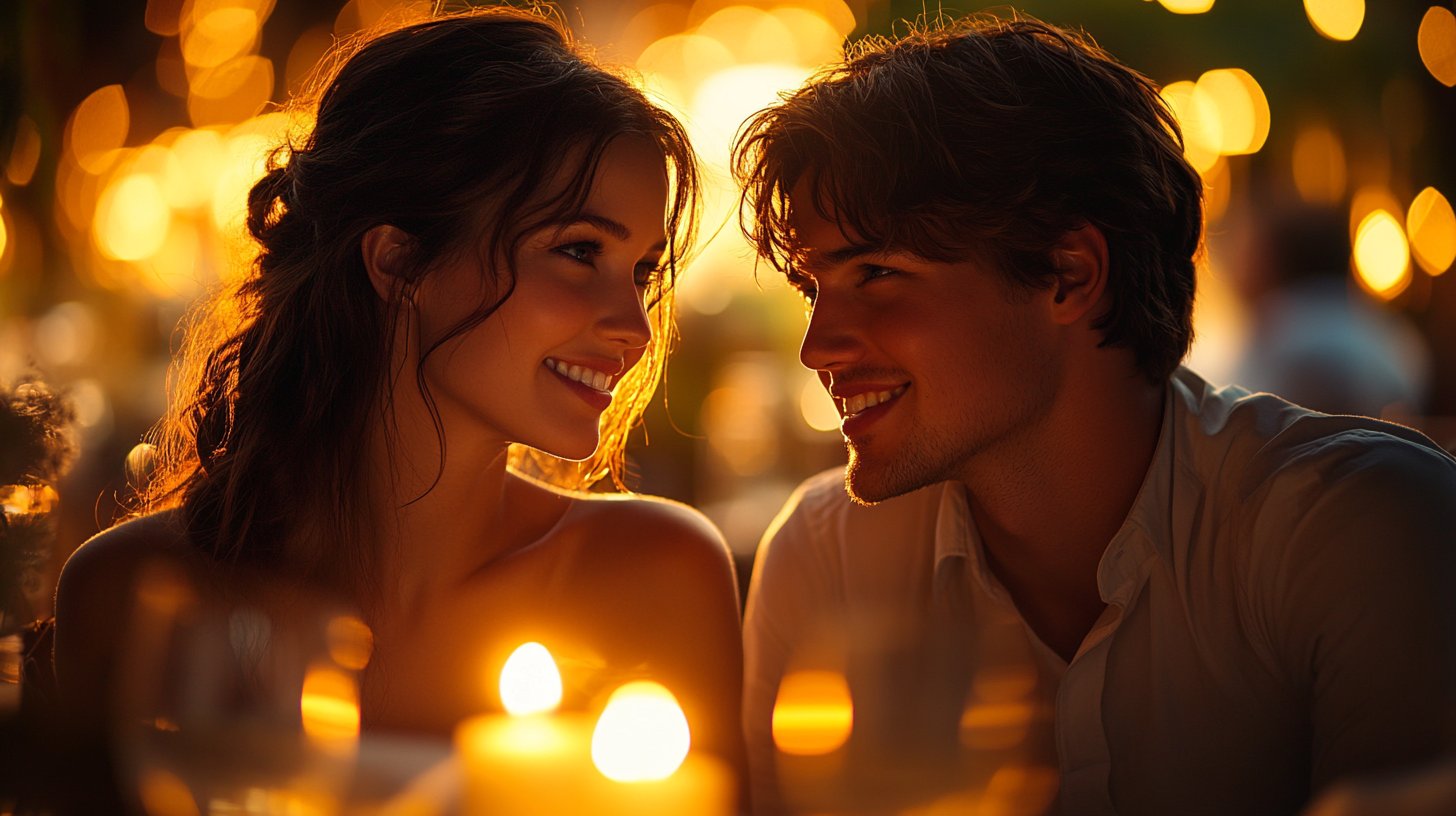 Una cena romántica a la luz de las velas con conversaciones sinceras.
