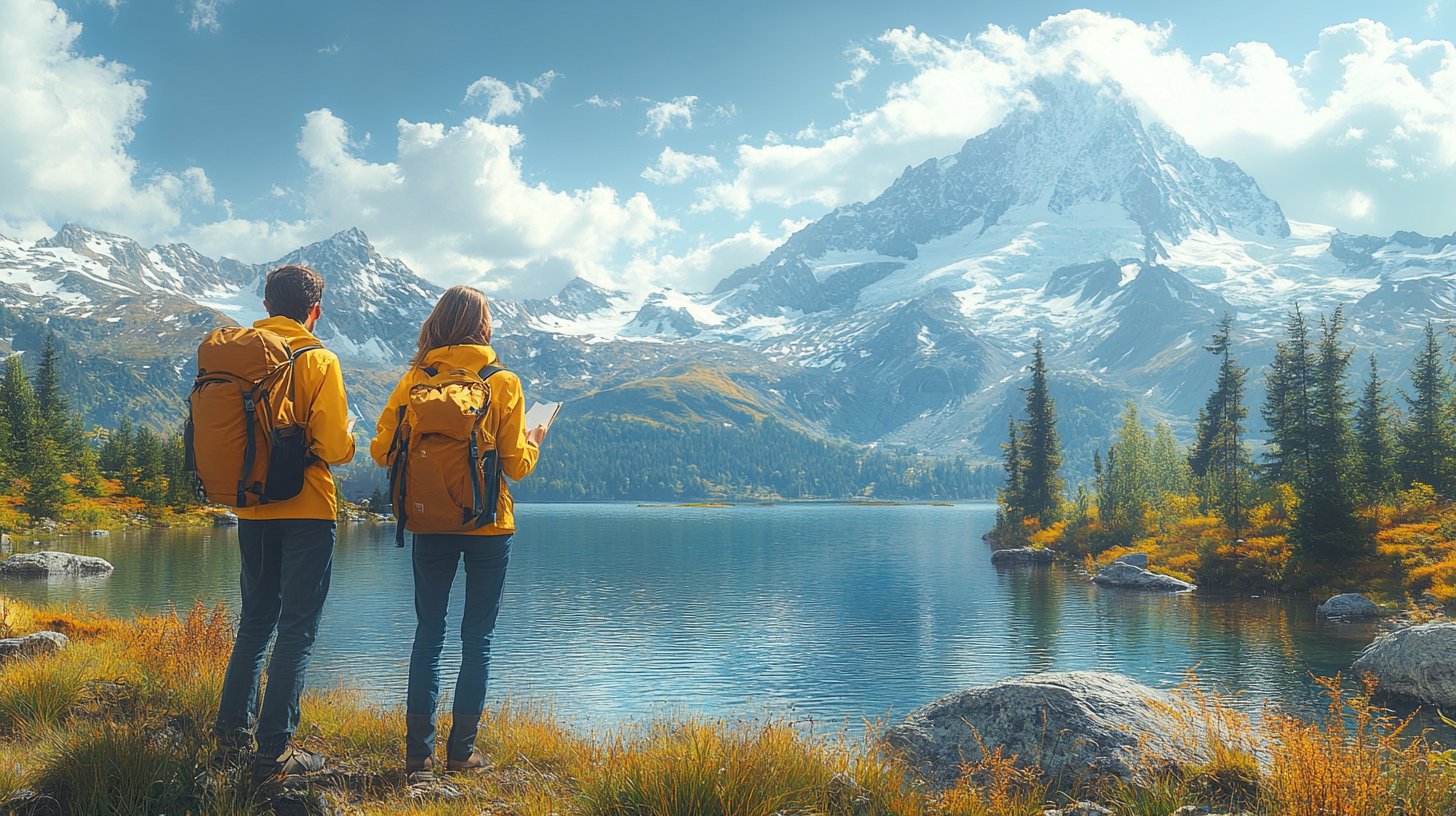 Ein fröhliches Paar spricht optimistisch über zukünftige Pläne.