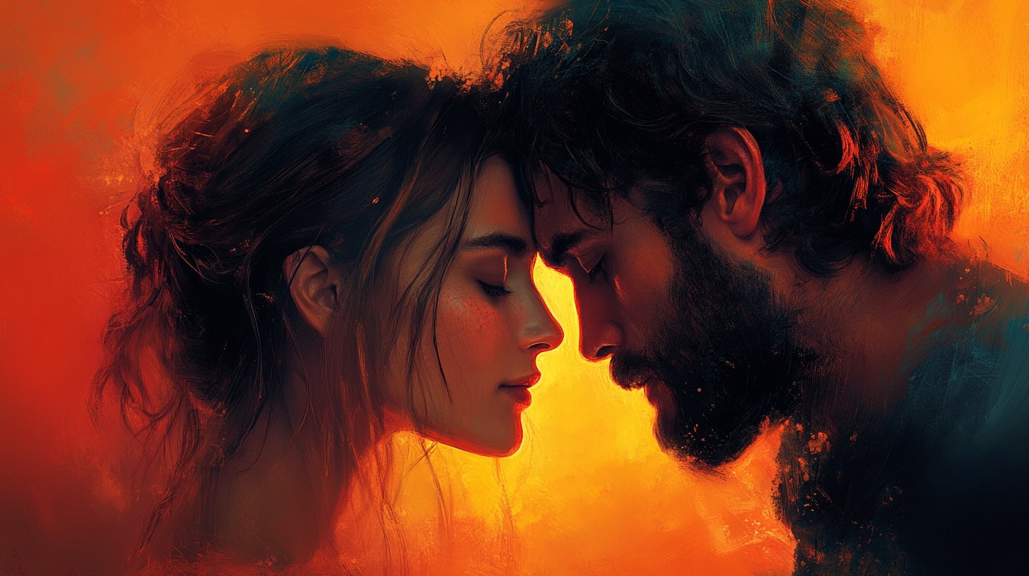 Una pareja compartiendo un momento de profunda conexión.