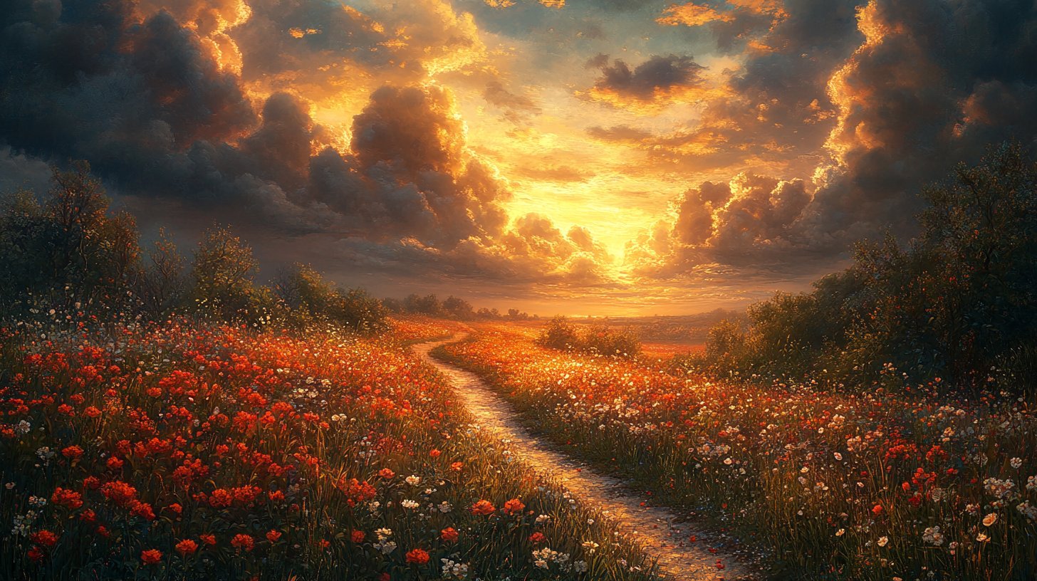 Eine malerische Landschaft mit einem Pfad zur Selbstentdeckung.