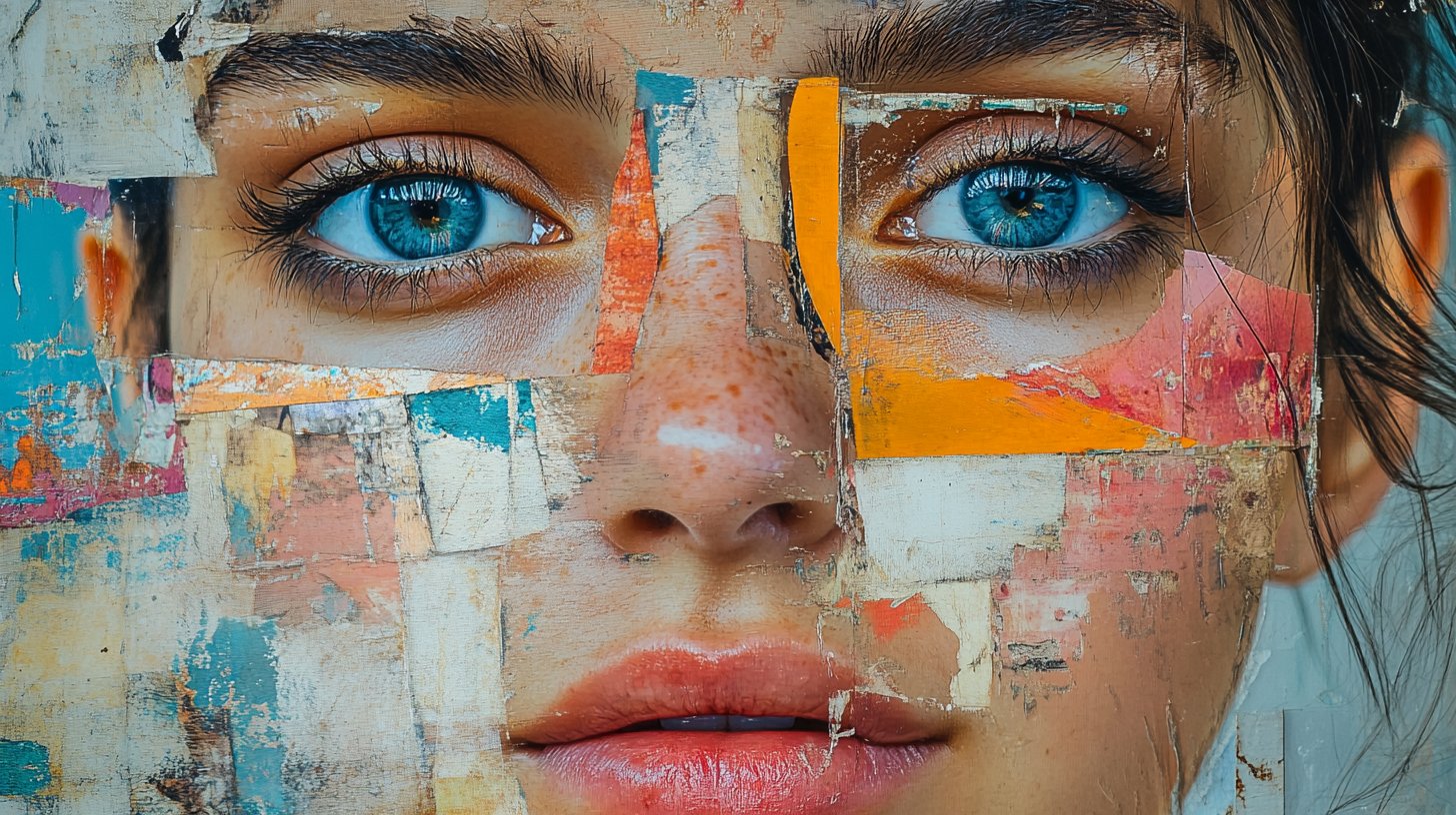 Eine Collage von sozialen Medien mit Freunden, die Freude und Sehnsucht ausdrückt.