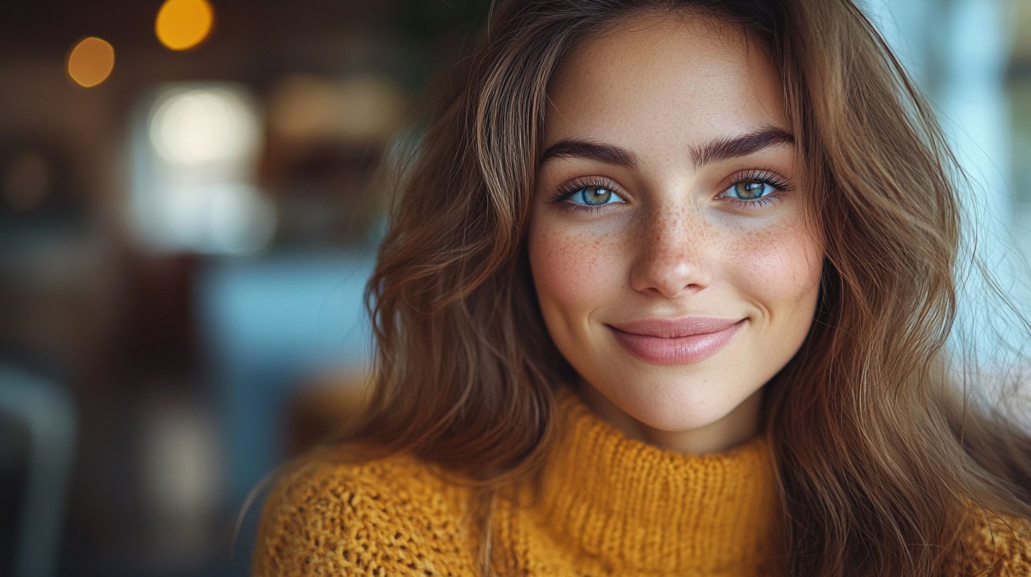 Gros plan de deux collègues en conversation avec intérêt mutuel.