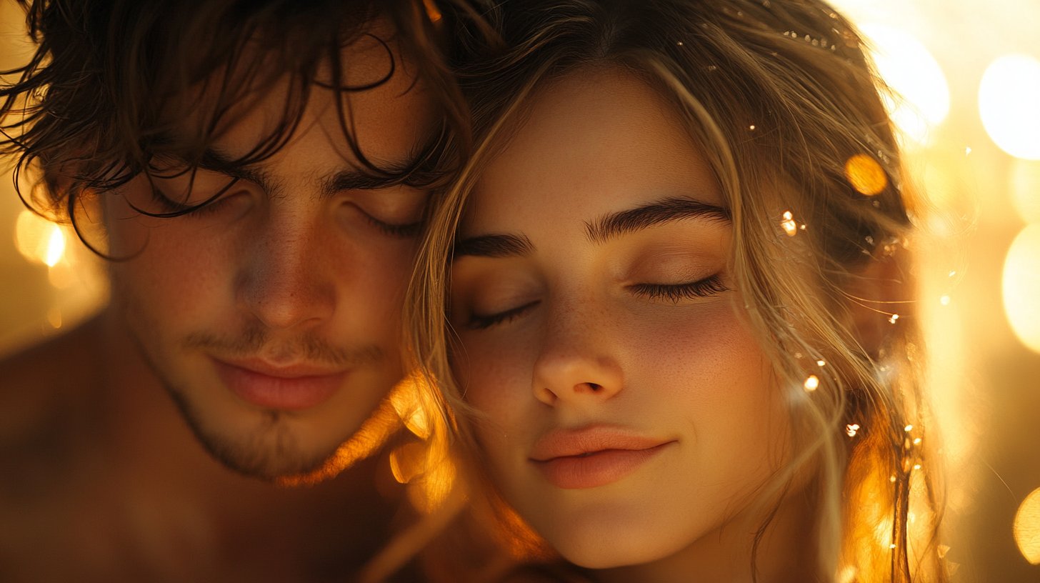 Vertrauen und Nähe im warmen Licht.