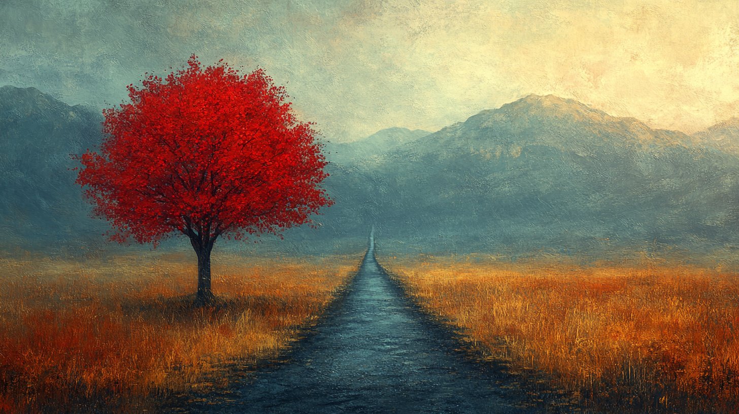 Decision at the crossroads: togetherness or solitude.