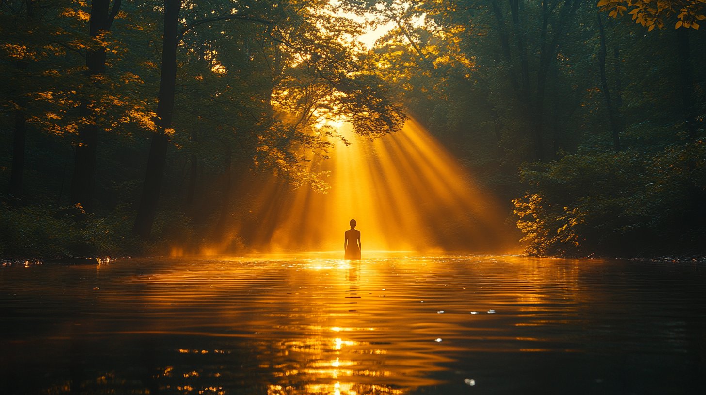 Eine kraftvolle Figur, die gesunde Grenzen und respektvollen Raum darstellt.