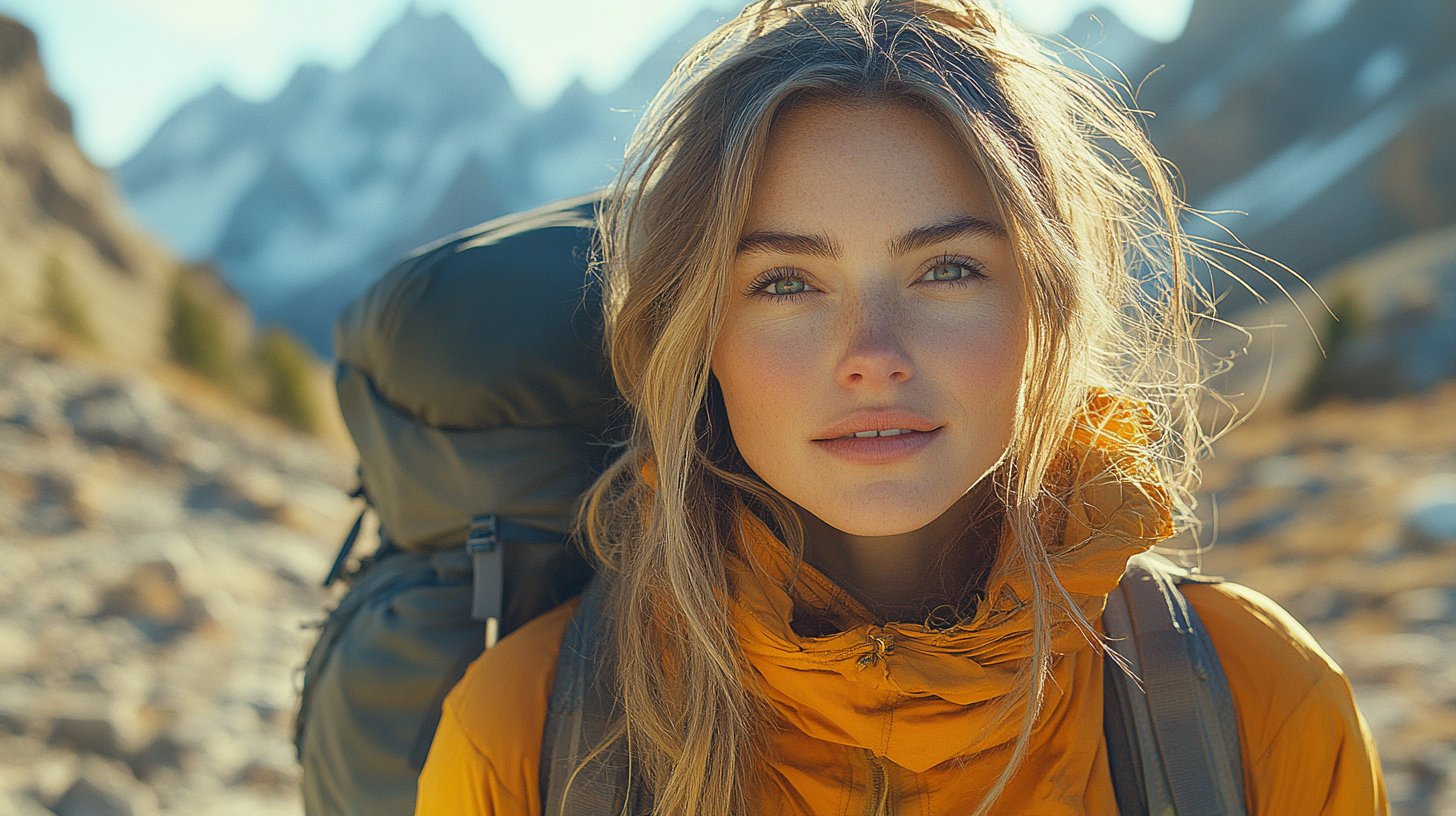 Eine entschlossene Frau behauptet sich auf einem rauen Weg.