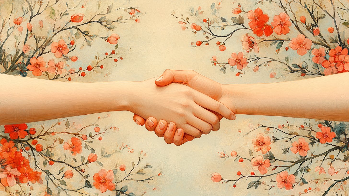 Una stretta di mano che simboleggia il rispetto reciproco.