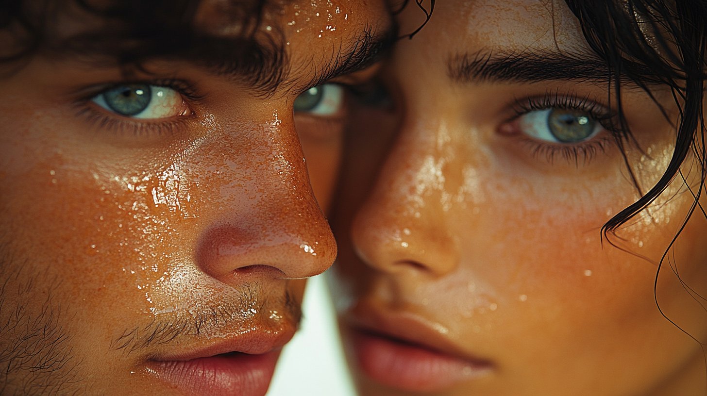 Contactos visuales intensos y cambios de mirada