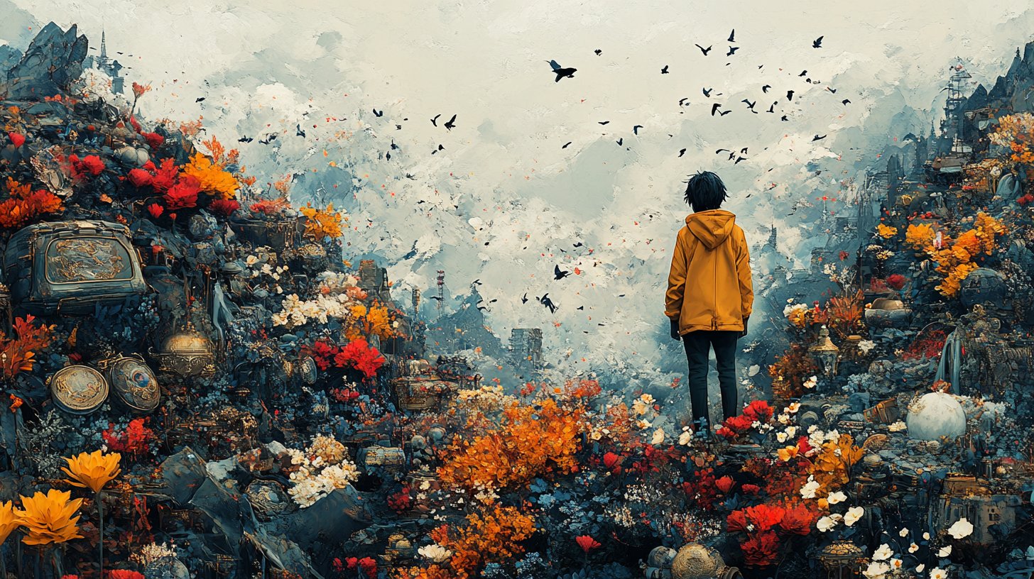 Un'immagine provocatoria di una mentalità egoista.