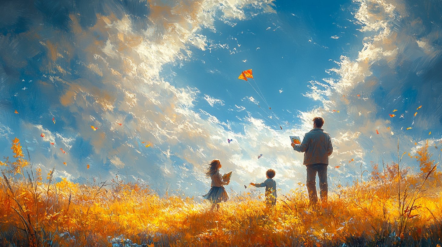 Un jardin vibrant rempli de fleurs colorées et de papillons représentant la joie.