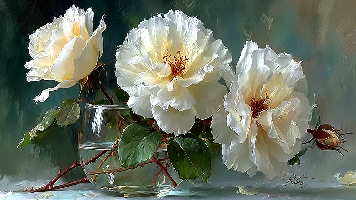 Weiße Rosen: Reinheit und Unschuld