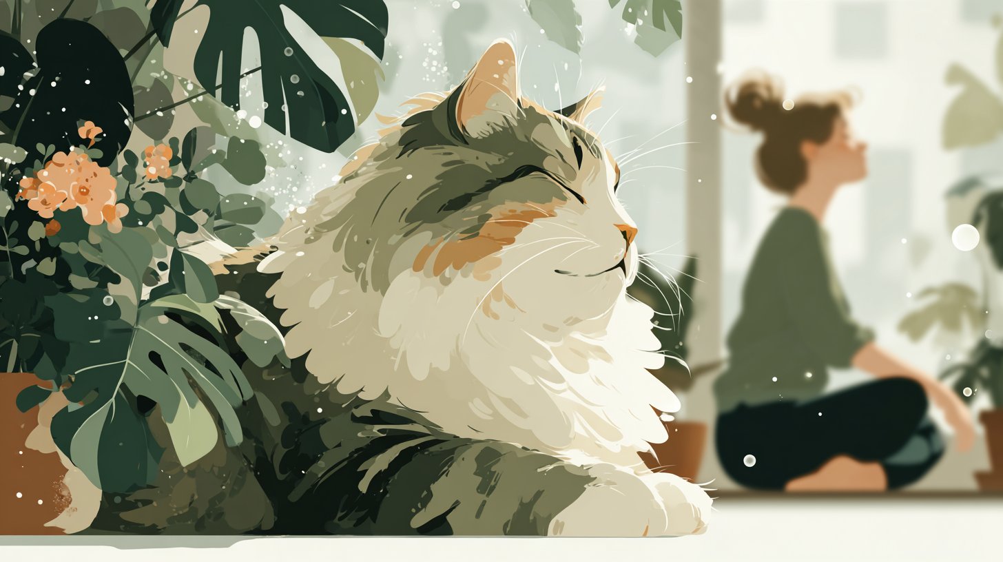 Chats et gestion du stress