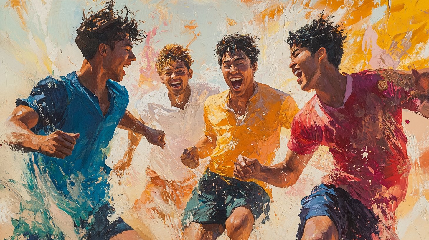 Hombres rompiendo normas sociales en diversas actividades.