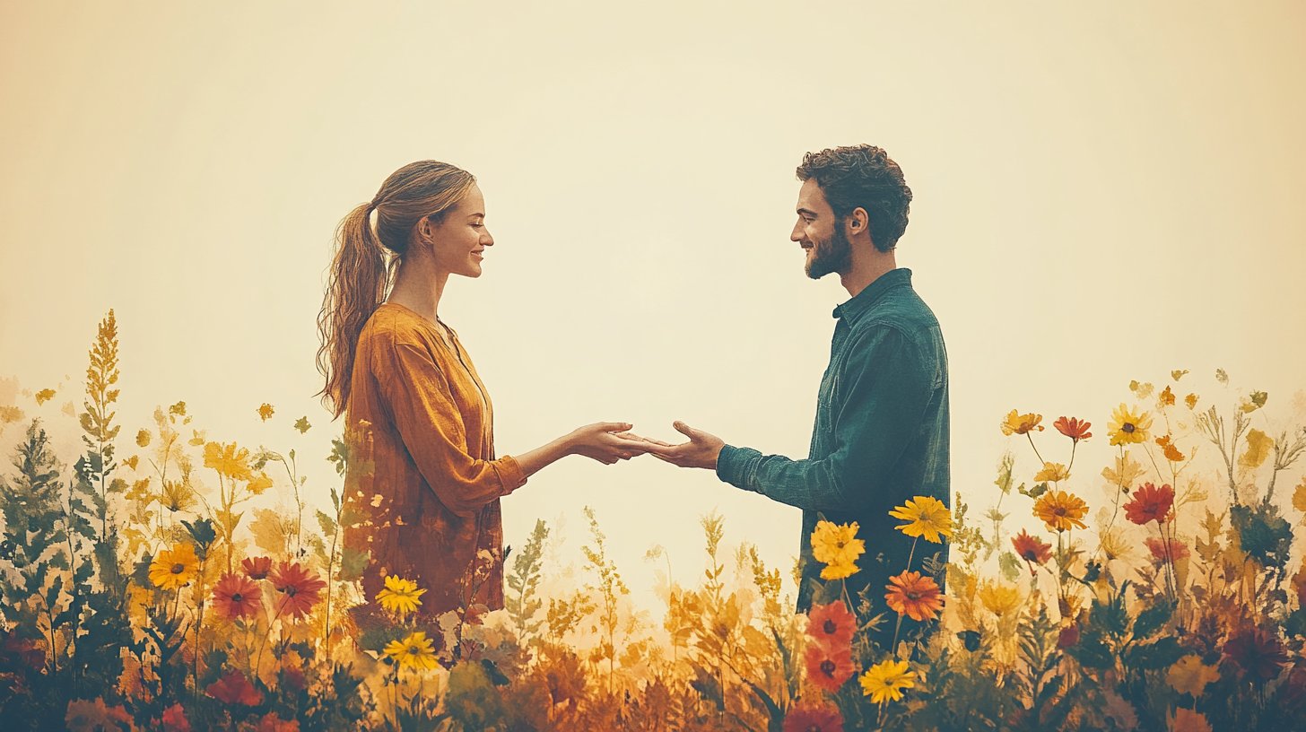 A couple supports each other by sharing responsibilities.