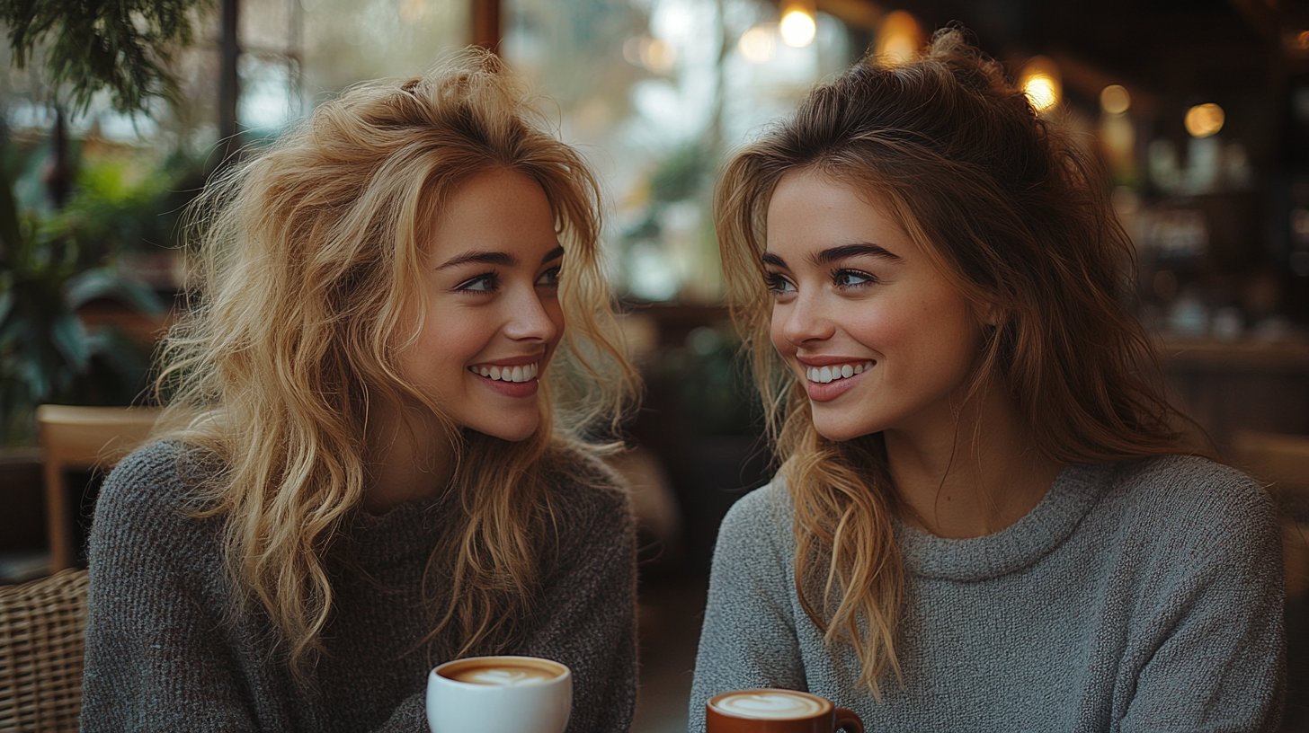 Two friends share a heartfelt conversation, reflecting empathy and connection.