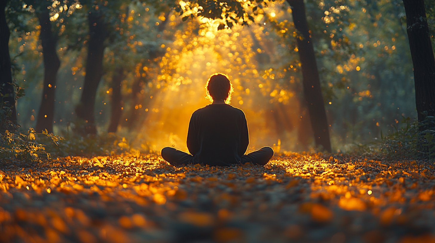 Reflexion inmitten der Natur.