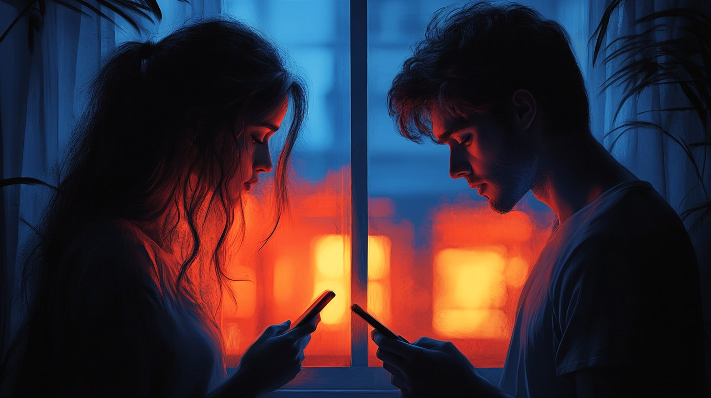 Isolation through silent texts.