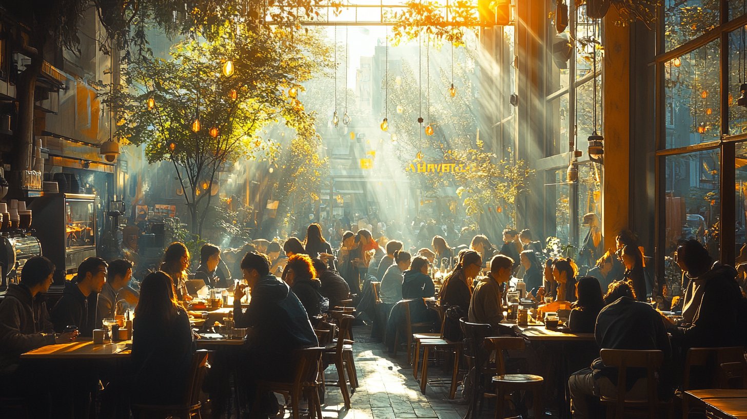 Eine Gruppe von Menschen in unterstützenden Gesprächen im Park.