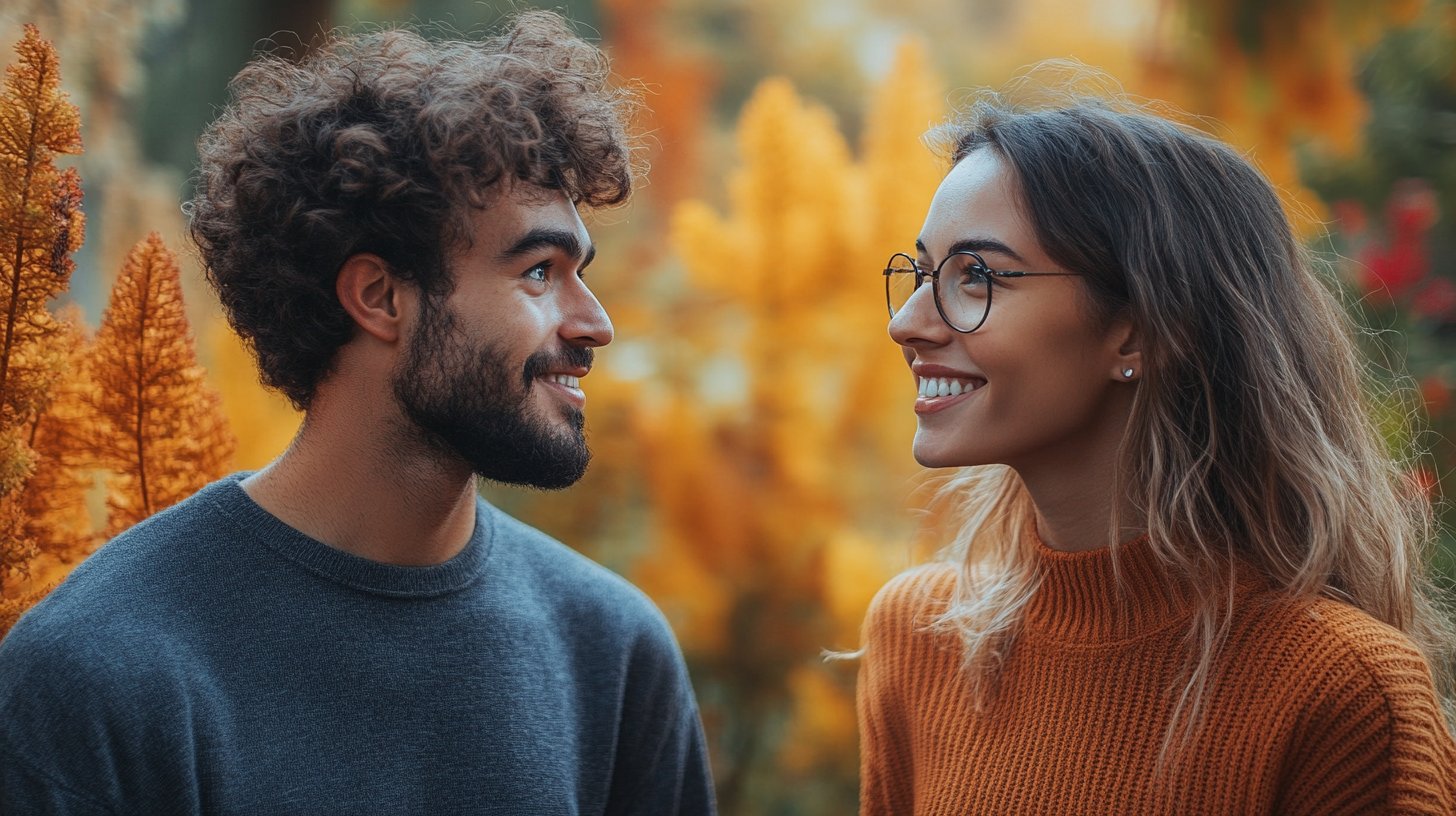 Due persone interagiscono in modo sano e positivo, basato sulla fiducia e sul rispetto.
