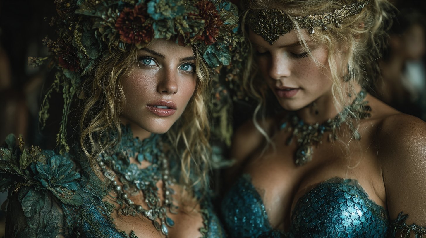 Costumes d'Halloween inspirés de la nature pour les signes de Terre et d'Eau.